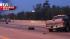 A wrong-way driver collides with another vehicle...