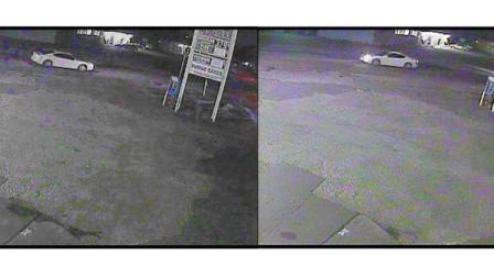 Police released these surveillance pictures of the suspects vehicle.