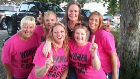 A few members of the Women for the Cause nonprofit group after an event