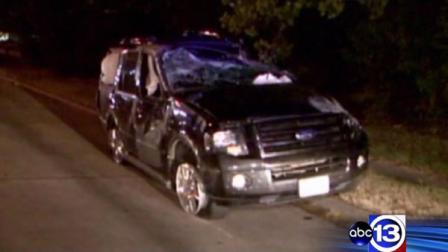 A man follows the thieves who took his SUV until a deputy joined the chase.
