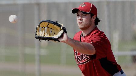 Houston Astros Koby Clemens during a spring training baseball workout Sunday, Feb. 20, 2011, in Kissimmee, Fla. (AP Photo/David J. Phillip)