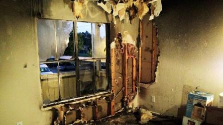 Firefighters were able to quickly contain the flames but the apartment unit did sustain some damage.