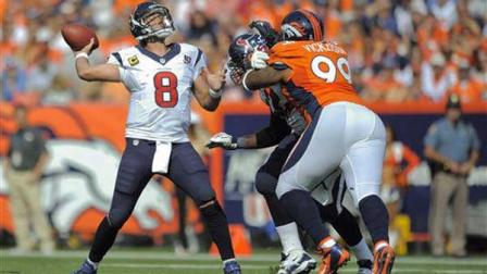 Matt Schaub threw four touchdown passes in Sundays win over Denver. (AP)