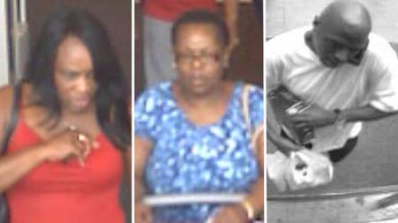 League City Police are looking for suspects in purse snatchings and credit card abuse cases in League City.