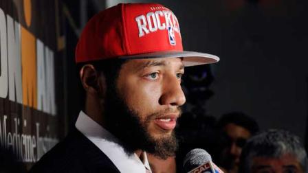 Houston Rockets first round draft pick Royce White from Iowa State speaks with the media at a press conference Friday, June 29, 2012, in Houston. (AP Photo/Pat Sullivan)