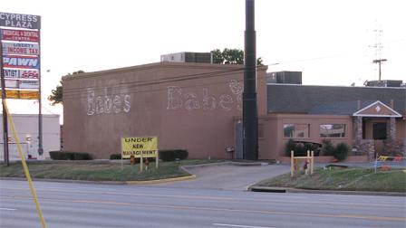 Babes North after its signs were taken down.
