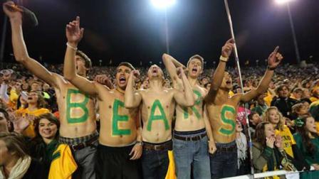 Baylor fans cheer during the fourth quarter of the NCAA college football game against Kansas State Saturday, Nov. 17, 2012, in Waco Texas. Baylor won 52-24. (AP Photo/LM Otero)