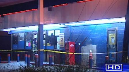 Police say the shooting was captured on surveillance camera at the gas station