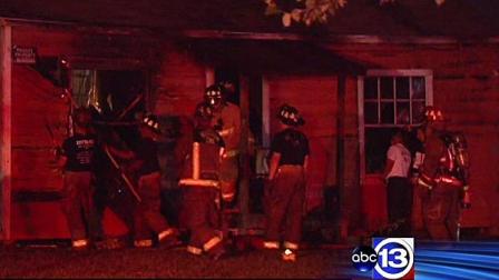 A family of four escaped unharmed, but the house was a total loss