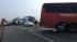 Nearly 150 vehicles were involved in the...