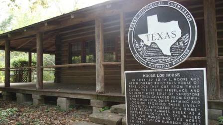 Houston Audubons Edith L. Moore log cabin 