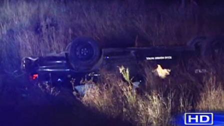 Two state troopers wrecked their vehicles within a mile from each other.