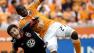 D.C. Uniteds Chris Korb (22) battles Houston Dynamos Boniek Garcia (27) for the ball during the first half of an MLS Eastern Conference Championship soccer game on Sunday, Nov. 11, 2012, in Houston. (AP Photo/David J. Phillip)