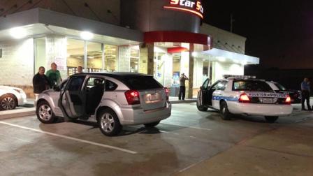 A woman was caught along the North Freeway after she allegedly stole her car from the tow lot that had taken it just an hour earlier.