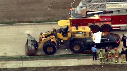 Authorities say the driver was travelling the wrong way on the new stretch of Scott.