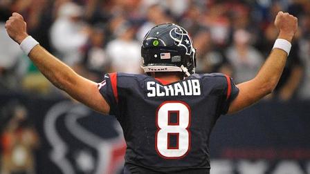 Houston Texans Matt Schaub reacts to a play in the fourth quarter of an NFL football game against the Indianapolis Colts, Sunday, Dec. 16, 2012, in Houston. (AP Photo/Dave Einsel)