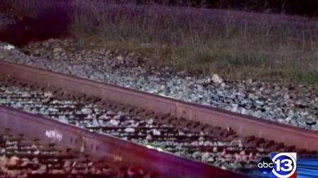 Railroad tracks in South Houston where officials say a man was struck by a train