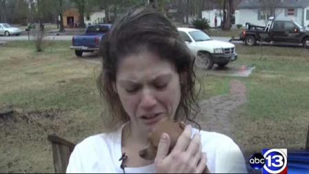 Selena Armstrong was in tears after she was reunited with her puppy, Lucy