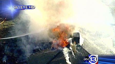 SkyEye 13 HD was over a residential blaze in north Houston within Thursday afternoon.