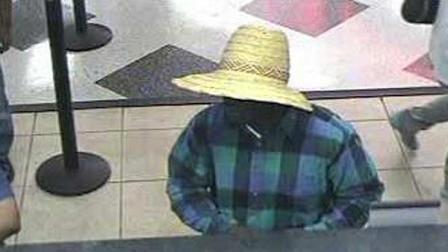 Surveillance cameras caught this image of a bank robber at a Chase Bank inside Fiesta on Bellaire Boulevard
