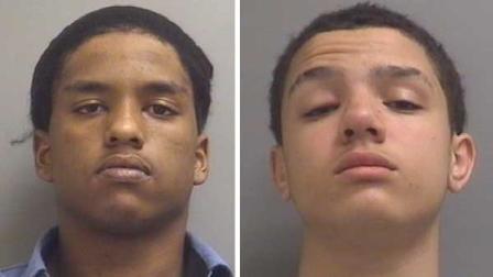 Eighteen-year-old Caleb Refuge, left, and 17-year-old Austin Jean are two of the three suspects facing aggravated robbery charges after three businesses in La Porte were robbed during a three-day period.