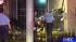 A sports car slams into an apartment complex on...