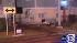 A sports car slams into an apartment complex on...
