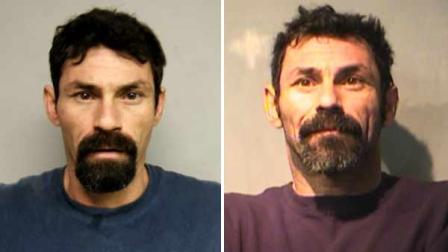 These are two photos police released of Adrian Aguilar. The one on the left is from 2007. The one on the right is from last year.