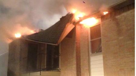 Officials say this fire displaced several residents at the apartment complex in northwest Harris County