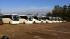 Buses in the cell phone lot at Bush...