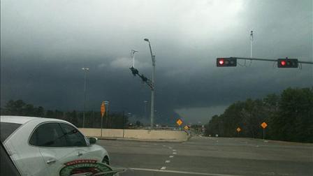 This photo is not from the tornado near Shepherd. Rather, its one that we received from an Eyewitness News viewer in Willis during Mondays storms.