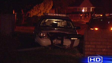 An HPD officer suffered minor injuries in an accident in northeast Houston.