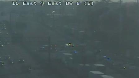 All eastbound lanes on the East Freeway were shut down due to a serious accident during rush hour.