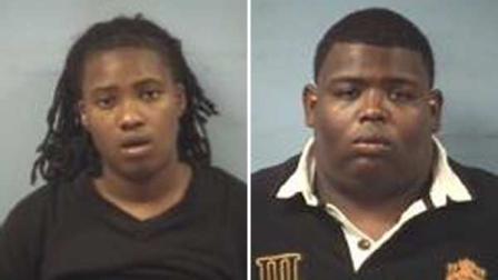 Chrisheena Ladale Milburn (left), 22, of Houston is charged with criminal trespass of a vehicle and Marque Undray Coleman (right), 30, is charged with reckless driving and driving while license invalid.