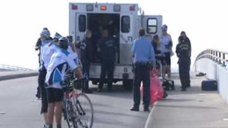 A Tour de Houston participant died Sunday after experiencing some kind of medical emergency.