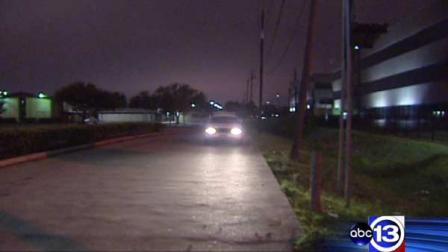 Houston police are searching for a man who robbed and shot a victim and then left him in a ditch