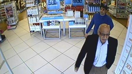 The Sugar Land police released this surveillance photo from an Ulta store of two men matching the suspects descriptions.