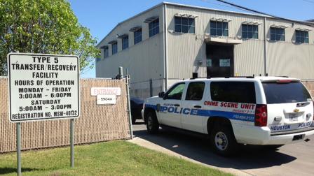 Police are on the scene of a recycling center where a body was reportedly found