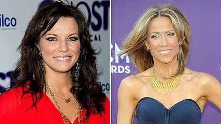 Martina McBride (left) arrives to the opening night of the Broadway show Ghost The Musical in New York, Monday, April 23, 2012. (AP Photo/Charles Sykes) Musician Sheryl Crow arrives at the 48th Annual Academy of Country Music Awards at the MGM Grand Garden Arena in Las Vegas on Sunday, April 7, 2013. (Photo by Al Powers/Invision/AP).