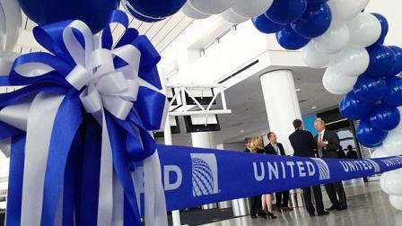 United Airlines is unveiling its new Terminal B South Concourse at Bush Intercontinental Airport.
