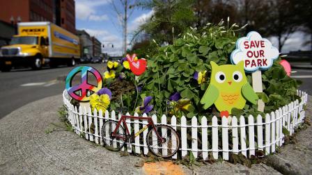 Worlds smallest park in Portland, Oregon