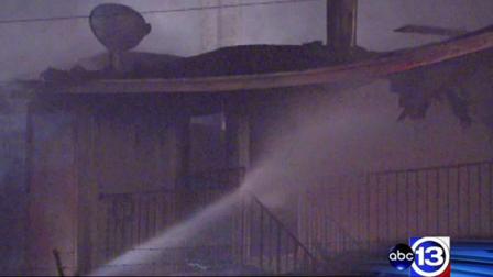 Dozens of families ran for safety as a fire ripped through their apartment complex in north Houston