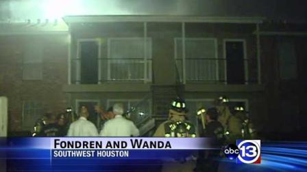 Fire crews had to rescue some residents from balconies after a blaze erupted at a southwest Houston apartment complex Friday night.