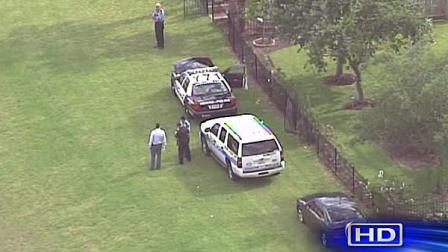 SkyEye 13 HD was over the scene of police activity in the Alief area where a body was reportedly found at a retention pond.
