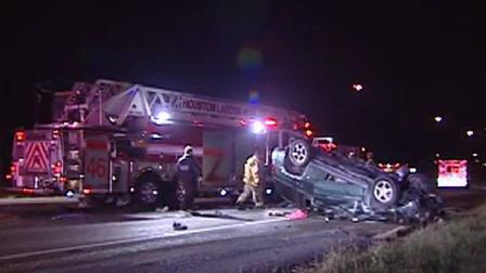 Authorities say an SUV lost control and flipped on Highway 288 south. One person was ejected and killed.