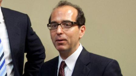 George Postolos during a news conference to announce a group led by Jim Crane is buying the Houston Astros baseball team from owner Drayton McLane, pending approval from Major League Baseball, Monday, May 16, 2011, in Houston. (AP Photo/David J. Phillip)