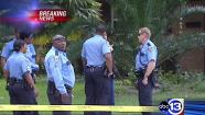 Burglary suspect shot