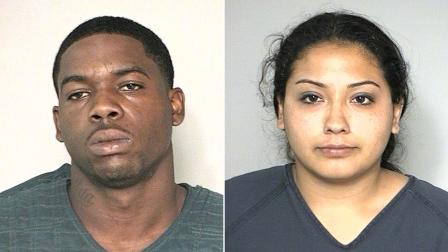 Dominique Moore, 24, of Houston, and Priscilla Perez, 22, of Houston