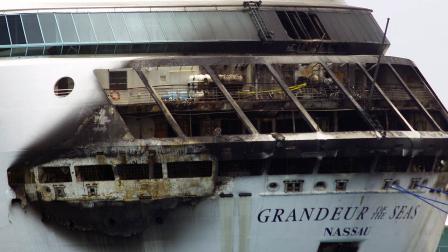 Royal Caribbean cruise shipfire