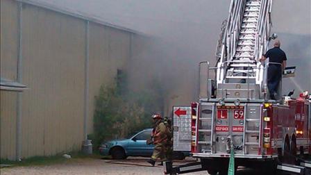 This photo of the warehouse fire came to us through our iWitness Reports. if you see news happening, email a photo or video to news@abc13.com.